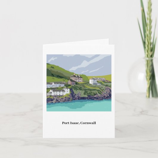 Port Isaac Notecard - mit anpassbarem Text Karte (Vorderseite)