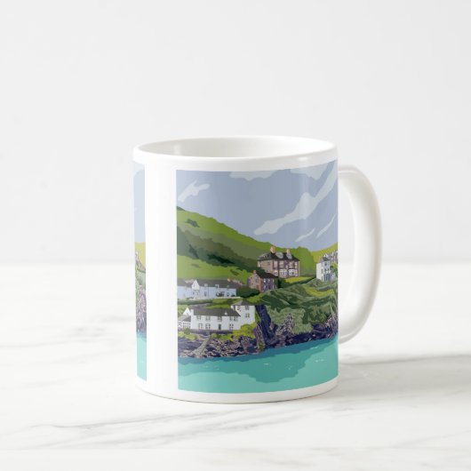Port Isaac - Port Wen Kaffeetasse (VorderseiteRechts)