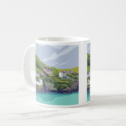 Port Isaac - Port Wen Kaffeetasse (Vorderseite Links)