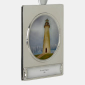 Port Isabel Lighthouse Banner-Ornament Silber (Rechts)