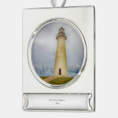 Port Isabel Lighthouse Banner-Ornament Silber (Links)