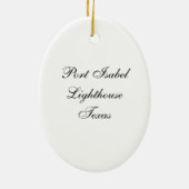 Port Isabel Lighthouse Keramik Ornament (Hinten)