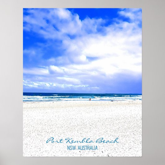 Port Kembla Wollongong Beach NSW Poster (Vorne)