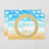 Port-Loch-Kreuzfahrtkarte Einladung (Vorne/Hinten)