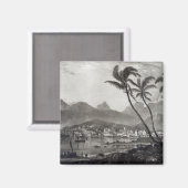 Port Louis "Ansichten in Mauritius" von Magnet (Vorderseite/Rückseite)