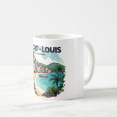 PORT-LOUIS GUADELOUPE KAFFEETASSE (VorderseiteRechts)