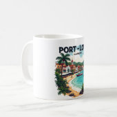 PORT-LOUIS GUADELOUPE KAFFEETASSE (Vorderseite Links)