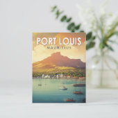 Port Louis Mauritius Reisen Kunst Vintag Postkarte (Stehend Vorderseite)