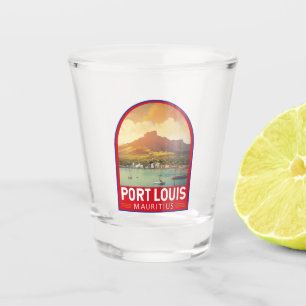 Port Louis Mauritius Reisen Kunst Vintag Schnapsglas