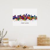 Port Louis Mauritius Skyline Poster (Küche)