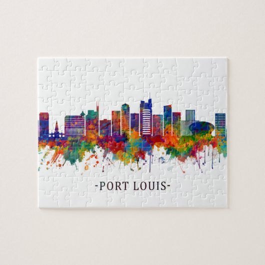 Port Louis Mauritius Skyline Puzzle (Horizontal)
