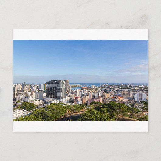 Port Louis Skyline capital of Mauritius by da Postkarte (Vorderseite)