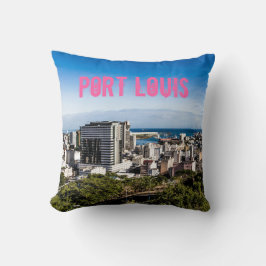 Port Louis Skyline Hauptstadt Mauritius Kissen