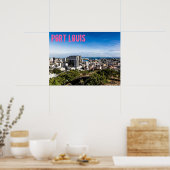 Port Louis Skyline Hauptstadt Mauritius Poster (Küche)