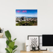 Port Louis Skyline Hauptstadt Mauritius Poster (Heimbüro)