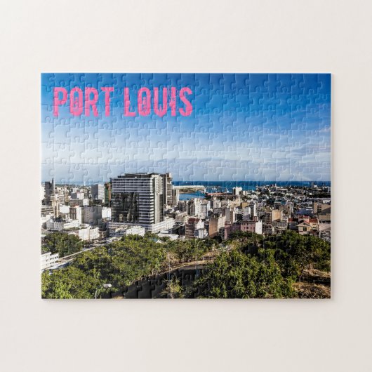 Port Louis Skyline Hauptstadt Mauritius Puzzle (Horizontal)