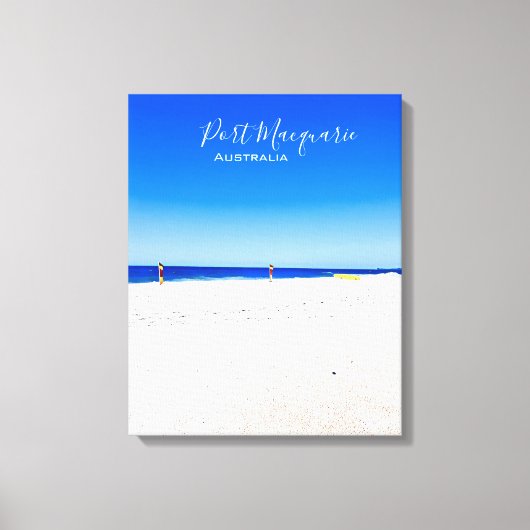 Port Macquarie Beach Szene Australien Leinwanddruck (Vorderseite)