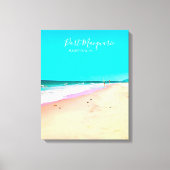 Port Macquarie Beach Szene Australien Leinwanddruck (Vorderseite)