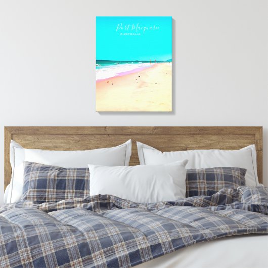 Port Macquarie Beach Szene Australien Leinwanddruck (Insitu (Schlafzimmer))