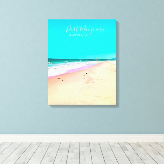 Port Macquarie Beach Szene Australien Leinwanddruck (Insitu (Holzboden))