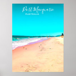 Port Macquarie Beach Szene Australien Poster