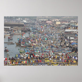 Port of the Slave City Elmina, Ghana, West Africa Poster