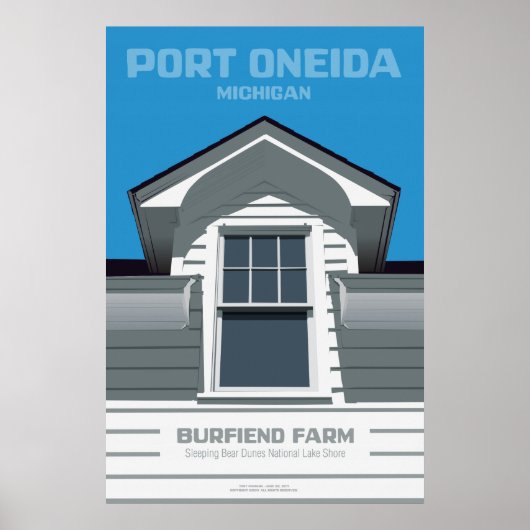 Port Oneida, Michigan - Burfiend Farm Poster (Vorne)