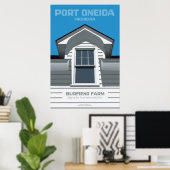 Port Oneida, Michigan - Burfiend Farm Poster (Heimbüro)
