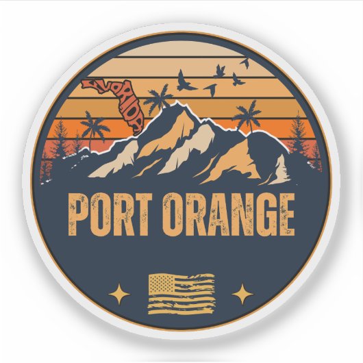 Port Orange, Florida Aufkleber (Vorderseite)