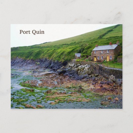 Port Quin Cornwall England Poldark Location Postkarte (Vorderseite)