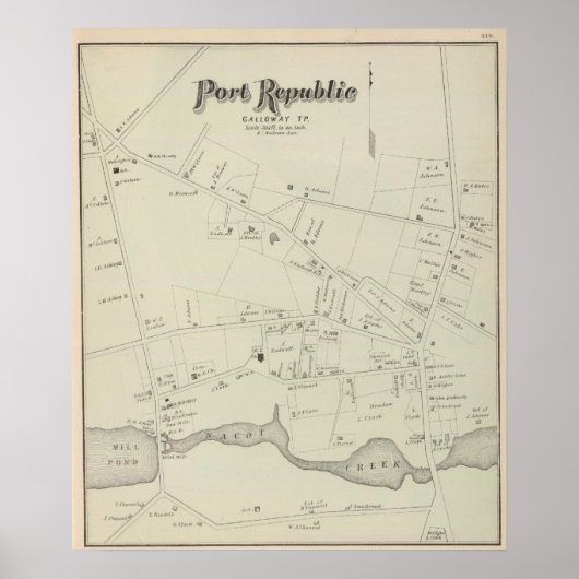 Port Republic, Galloway Tp, New Jersey Poster (Vorne)
