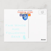 Port Richman Fair Wind Folk Seas USA Postkarte (Rückseite)