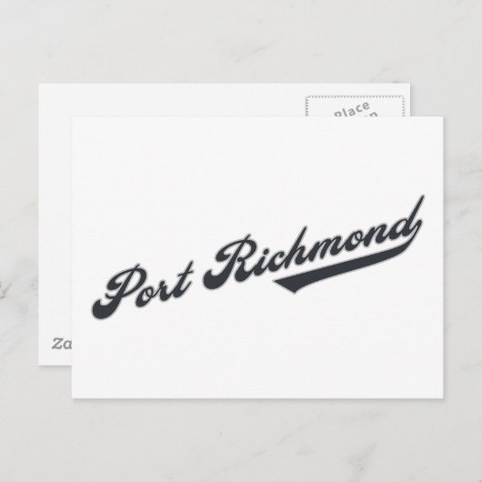 Port Richmond Postkarte (Vorne/Hinten)