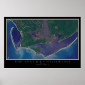 Port Saint Joe - Apalachicola Florida Satellite Poster (Vorne)
