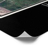 Port Saint Lucie Florida Satellite Poster Karte (Ecke)