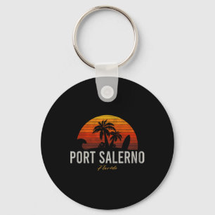 Port Salerno Florida Retro Surfer Vintage Strand  Schlüsselanhänger