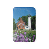 Port Sanilac Lighthouse bathmat Badematte (Vorderseite Vertikal)