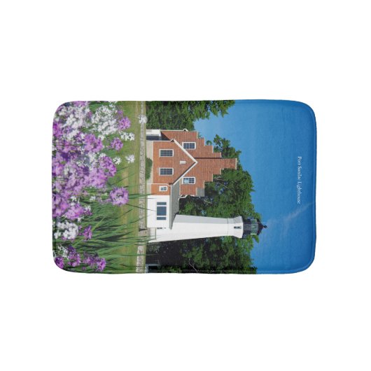 Port Sanilac Lighthouse bathmat Badematte (Vorderseite)