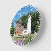 Port Sanilac Lighthouse clock Runde Wanduhr (Winkel)