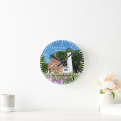 Port Sanilac Lighthouse clock Runde Wanduhr (Zuhause)