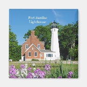 Port Sanilac Lighthouse-Magnet Magnet (Vorne)