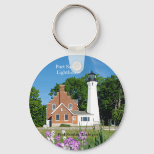 Port Sanilac Lighthouse Schlüsselkette Schlüsselanhänger