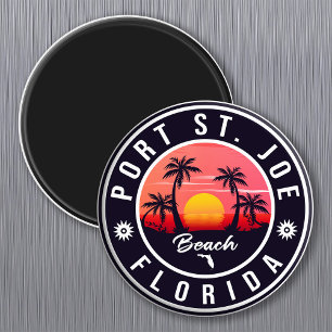 Port St. Joe Florida Retro Sonnenuntergang Souveni Magnet