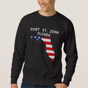 Port St John Florida USA Staat America Travel Flo Sweatshirt