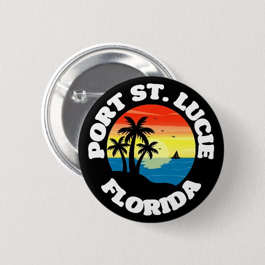 Port St. Lucie, Florida Button (Vorne & Hinten)