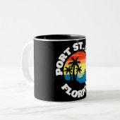 Port St. Lucie, Florida Zweifarbige Tasse (Vorderseite Links)