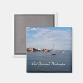 Port Townsend Moorage Magnet (Vorderseite/Rückseite)