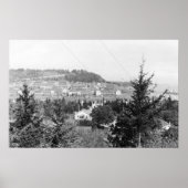 Port Townsend, WA View Main Barracks Fort Warden Poster (Vorne)