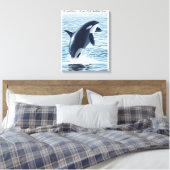 Port Townsend, WashingtonOrca Jumping Leinwanddruck (Insitu (Schlafzimmer))