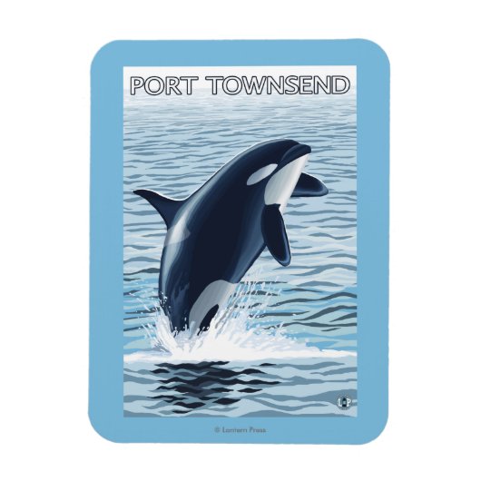 Port Townsend, WashingtonOrca Jumping Magnet (Vertikal)